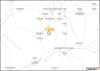 map of Tōge