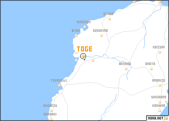 map of Tōge