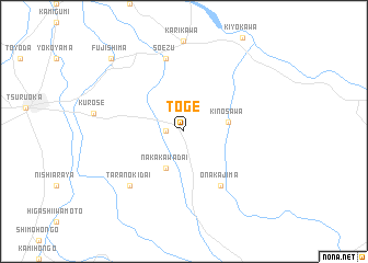 map of Tōge