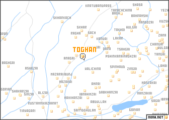 map of Toghān