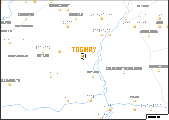 map of Ţoghāy