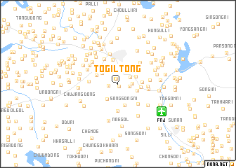 map of Tŏgil-tong