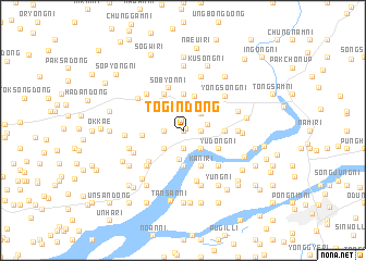 map of Tŏgin-dong