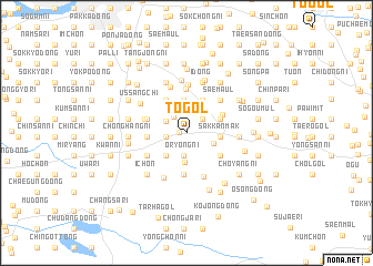 map of T\