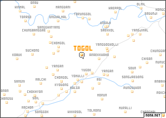 map of T\