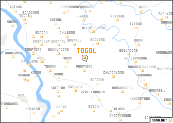 map of T\