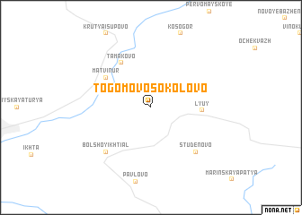 map of Togomovo-Sokolovo