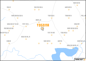 map of Togona