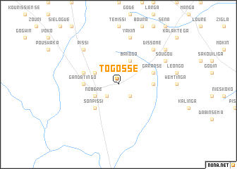 map of Togossé