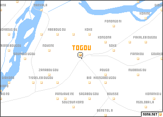 map of Togou