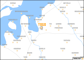 map of Togo