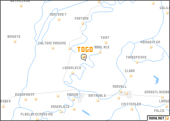 map of Togo