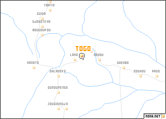 map of Togo