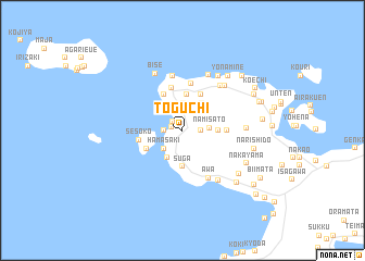 map of Toguchi