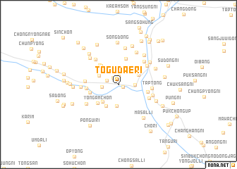 map of Tŏgudae-ri