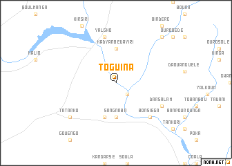 map of Toguina