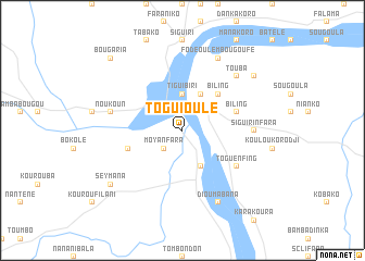 map of Togui Oulé