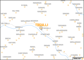 map of Tŏgŭl-li