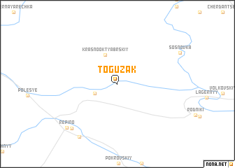 map of Toguzak