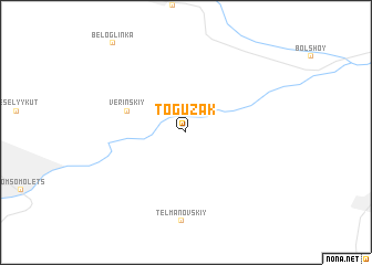 map of Toguzak