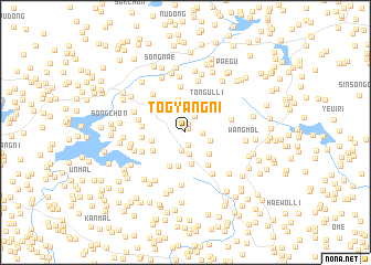 map of Tŏgyang-ni