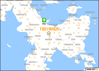 map of Tŏgyang-ni