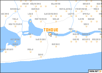 map of Tohoué