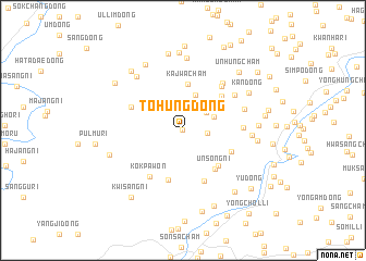 map of Tohŭng-dong