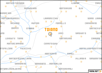 map of Toiano