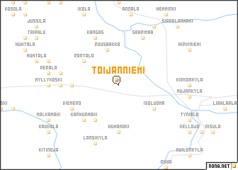 map of Toijanniemi