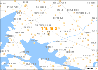 map of Toijola