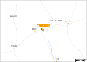 map of Toikana