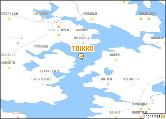 map of Toikko