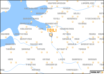 map of Toili