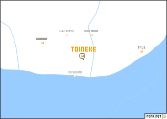 map of Toineke