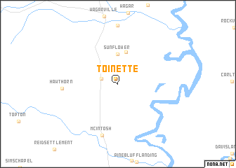 map of Toinette