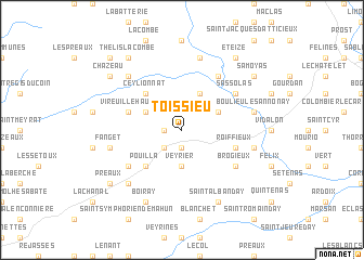 map of Toissieu