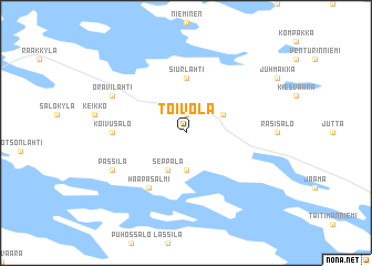 map of Toivola