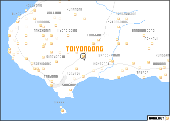 map of Toiyŏn-dong