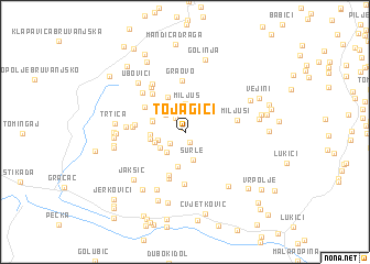 map of Tojagići