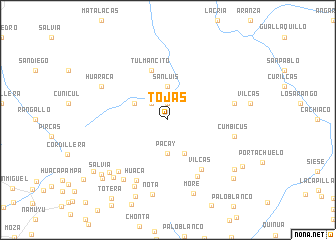 map of Tojas