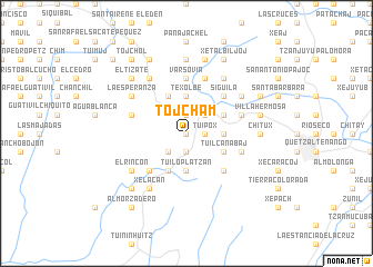 map of Tojcham