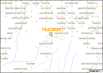 map of Tojcomán