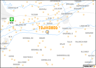 map of Tojikobod