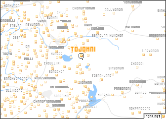 map of T\