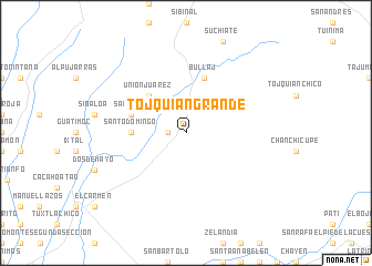 map of Tojquián Grande