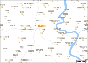 map of Tojung-ni