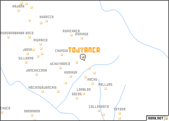 map of Tojyanca