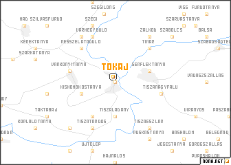 map of Tokaj