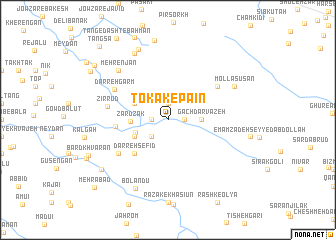 map of Tokak-e Pā\